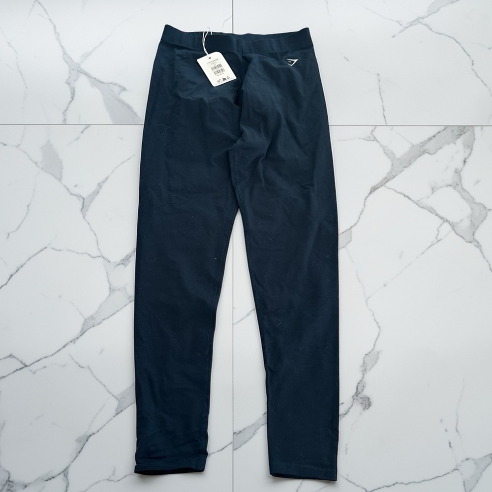 NWT Gymshark Navy Blue Cotton Performance Leggings
